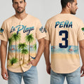 Jeremy Pena La Playa Beach Connect Series Baseball Jersey Houston Astros Merch Fan Gifts - Merchluma