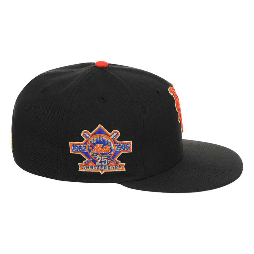Lids Hat Drop Fanatics Fest Merch New York Mets Globe Embroidered Hat Mets 25Th Anniversary Hat - Merchluma