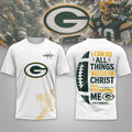 Green Bay Packers Christ Strengthens Me T-Shirt 2026 Packers Merch Gift For Religious - Merchluma