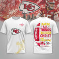 Kansas City Chiefs Christ Strengthens Me T-Shirt 2026 KC Chiefs Merch Jesus Lover Gift Ideas - Merchluma
