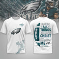 Philadelphia Eagles 2026 Christ Strengthens Me T-Shirt Religious Shirt Philly Eagles Merch - Merchluma
