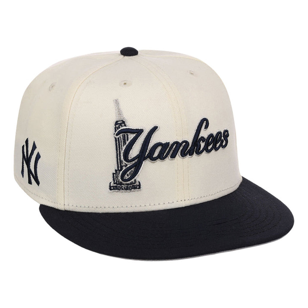Lids Hat Drop Fanatics Fest Merch New York Yankees Empire Script Snapback Hat Embroidered - Merchluma
