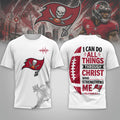 Tampa Bay Buccaneers Christ Strengthens Me T-Shirt 2026 Buccaneers Merch Football Themed Gifts - Merchluma