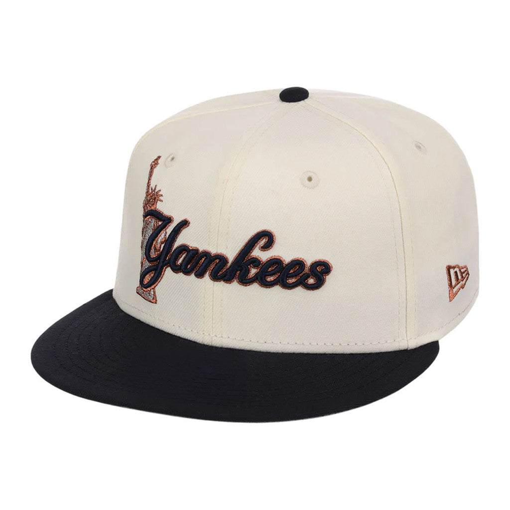 Lids Hat Drop Fanatics Fest Merch New York Yankees Liberty Script Snapback Hat Gift For Brother - Merchluma