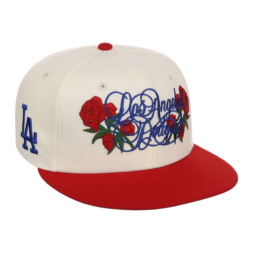 Lids Hat Drop Fanatics Fest Merch Los Angeles Dodgers Rose Script Snapback Hat Present For Fans - Merchluma
