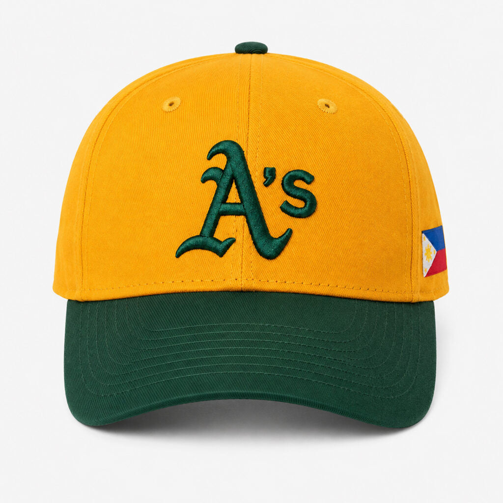 Oakland Athletics Philippines Flag Baseball Hat Embroidered 2026 Athletics Merch Gift For Fans - Merchluma