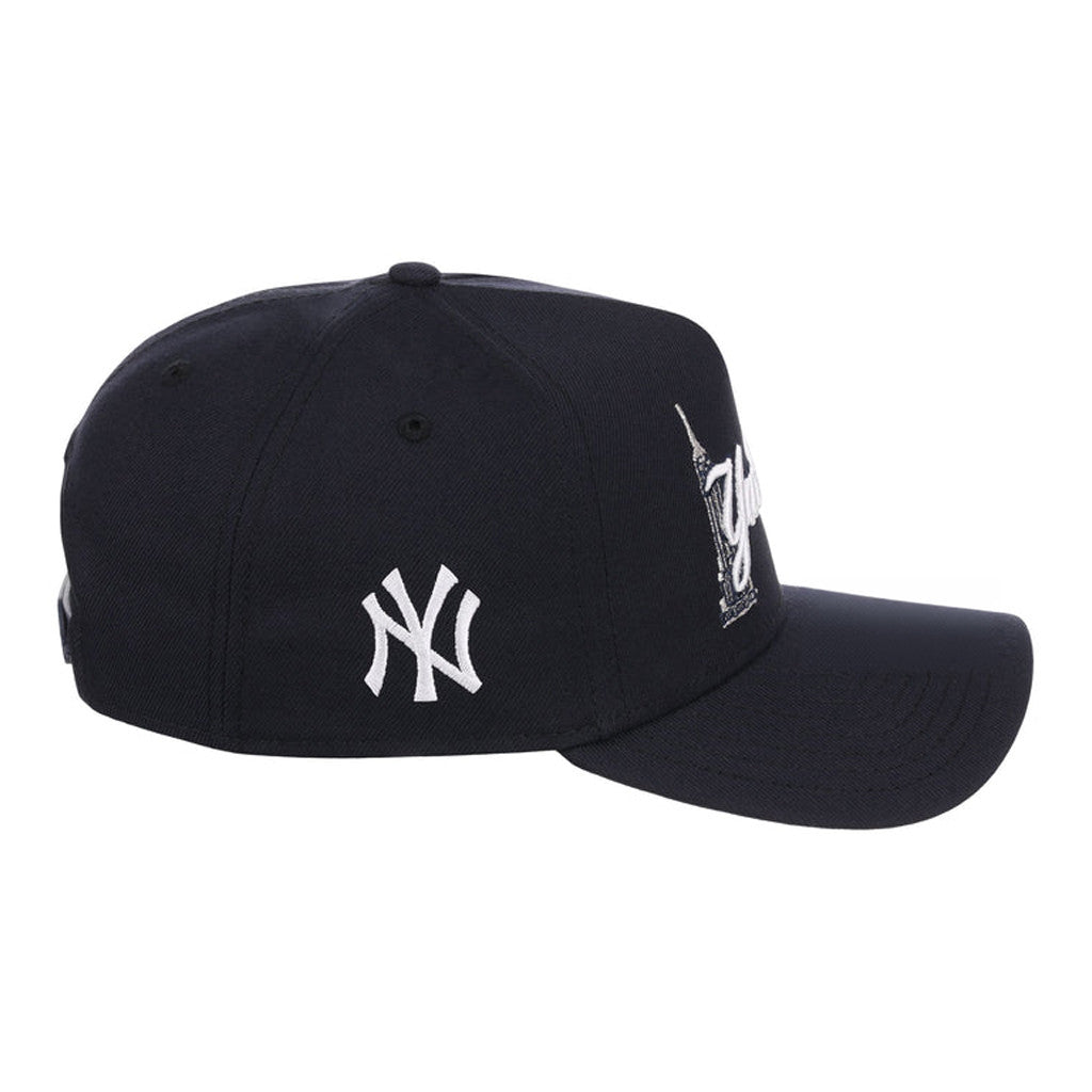 Lids Hat Drop Fanatics Fest Merch New York Yankees Empire Script New Era Embroidered Hat Black - Merchluma