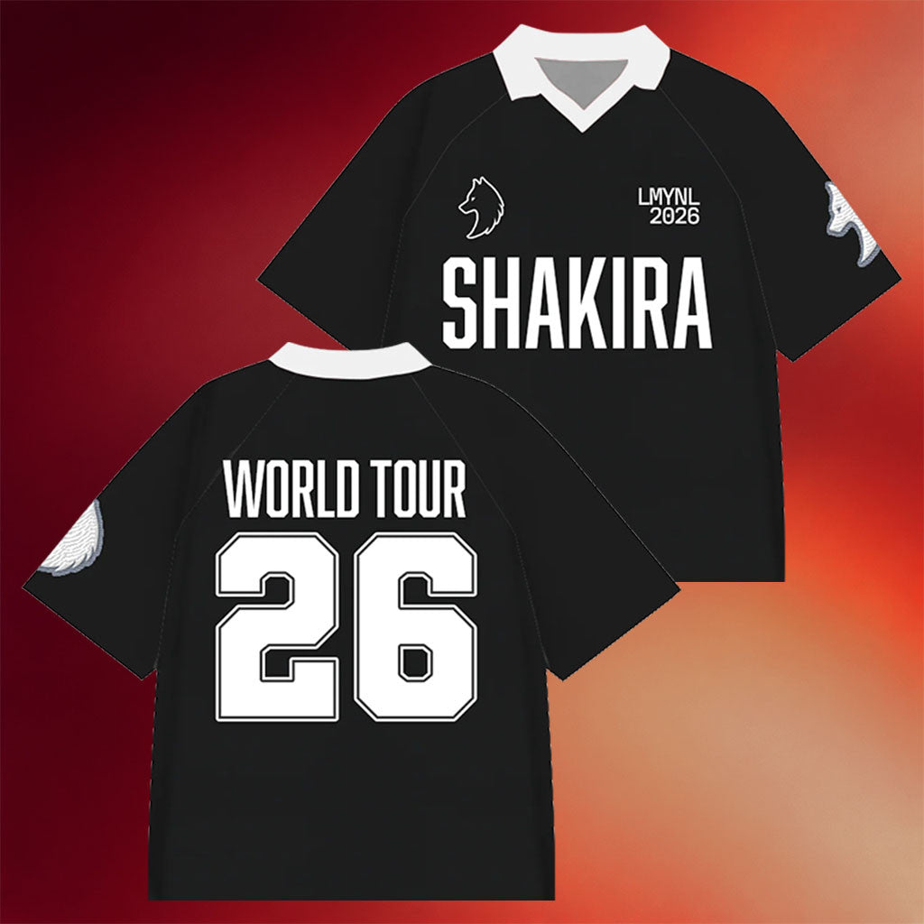 Shakira Merch 2026 LMYNL World Tour Wolf Jersey Shakira Tour Merch Gifts For Music Lovers - Merchluma