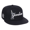 Lids Hat Drop Fanatics Fest Merch New York Yankees Empire Script Snapback Hat Black Gift For Fan - Merchluma