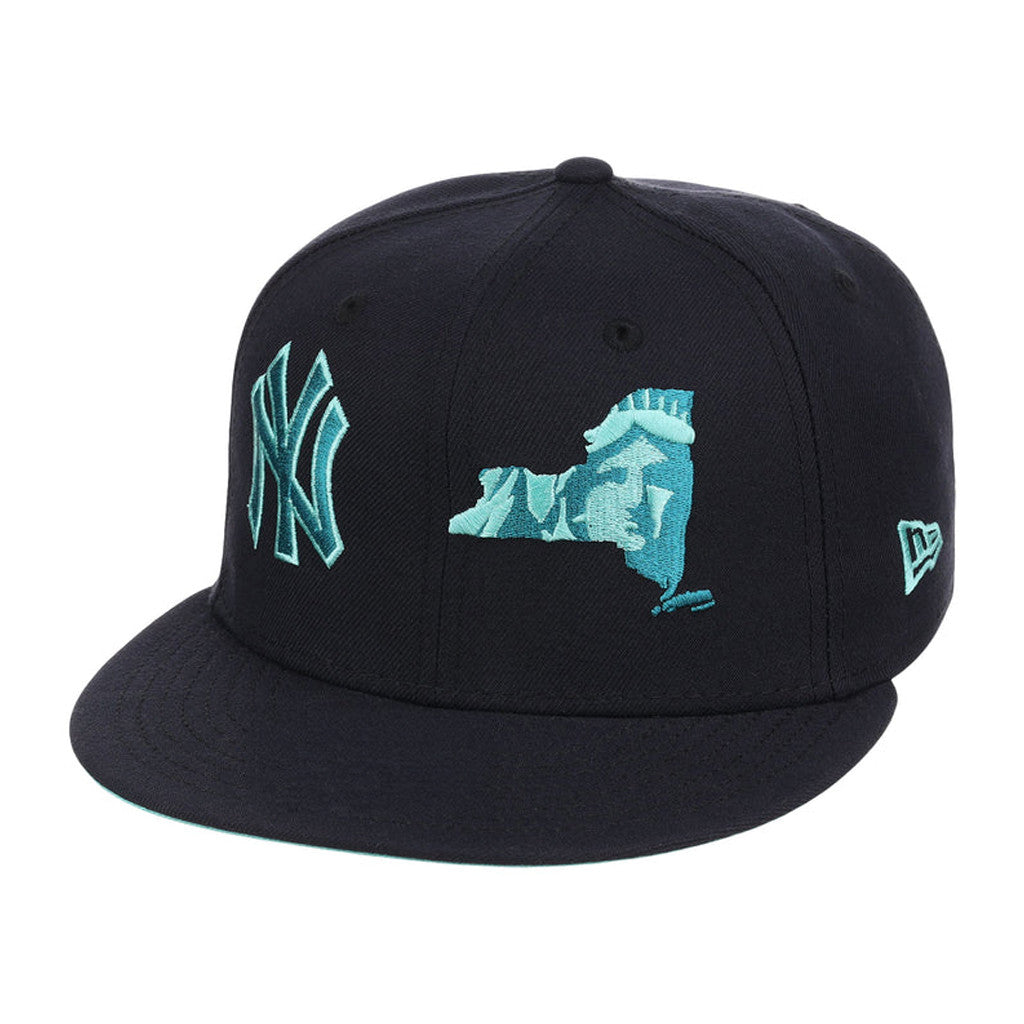 Lids Hat Drop Fanatics Fest Merch New York Yankees Whammy State Liberty Snapback Hat Fan Gear - Merchluma