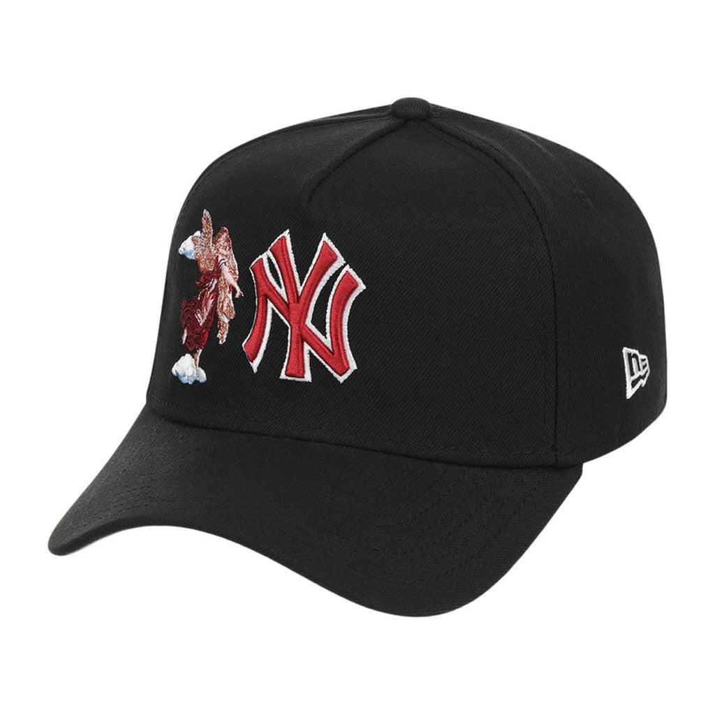 Lids Hat Drop Fanatics Fest Merch New York Yankees Angel Embroidered Hat NY Yankees Merch Black - Merchluma