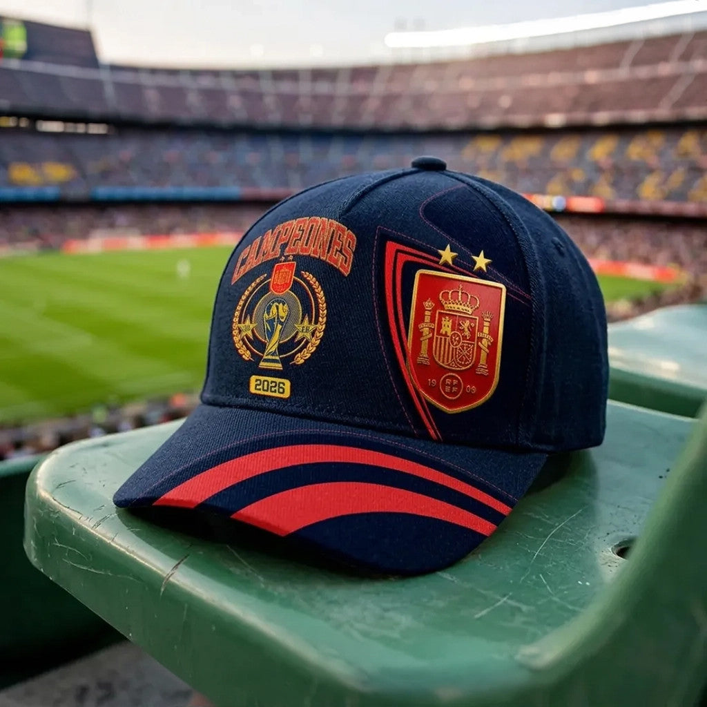 Spain National Team 2026 World Cup Champions Baseball Cap Spain Soccer Merch Best Gifts - Merchluma