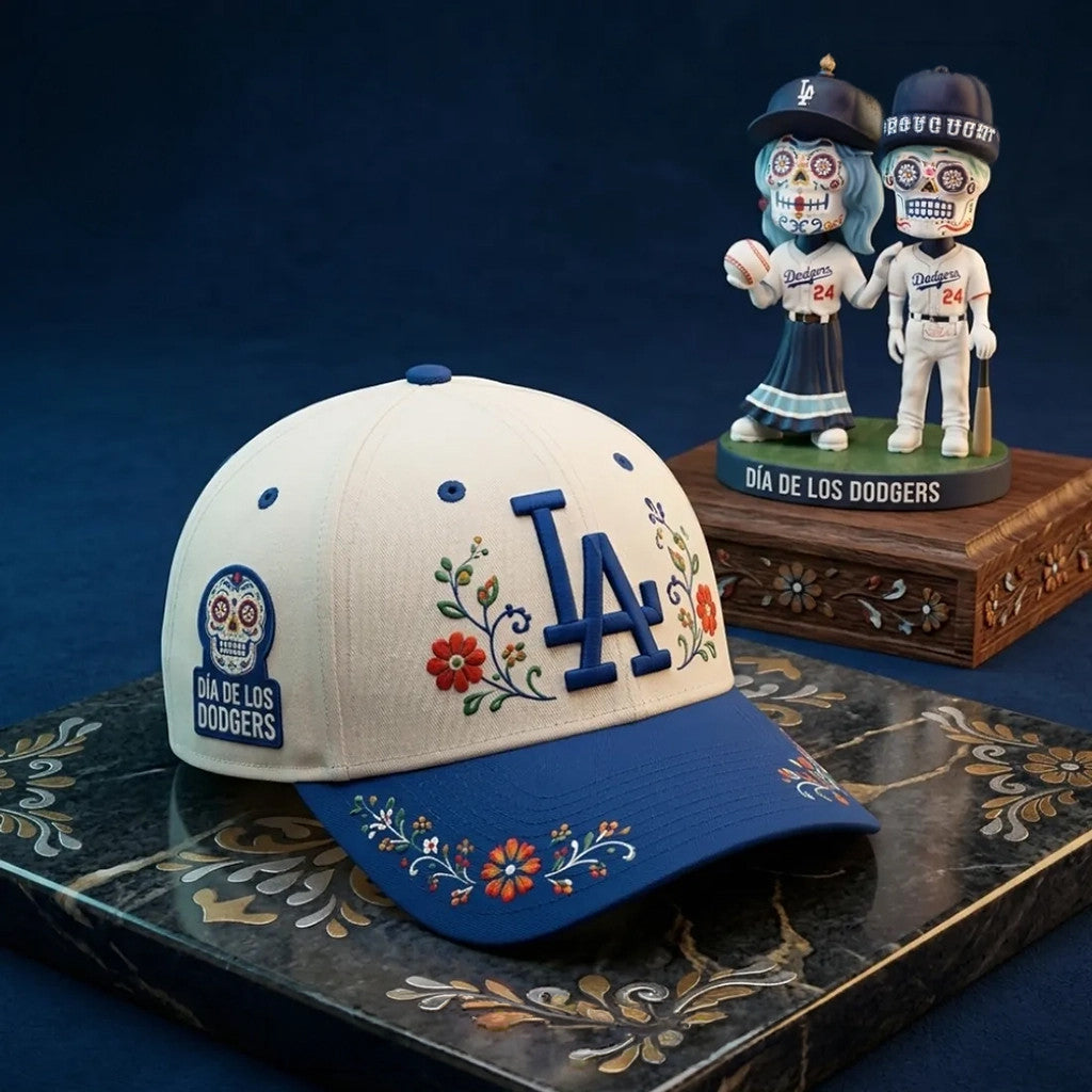 Los Angeles Dodgers Dia De Los Dodgers Hat 2026 Day Of The Dead Hat LA Dodgers Merch Gifts - Merchluma