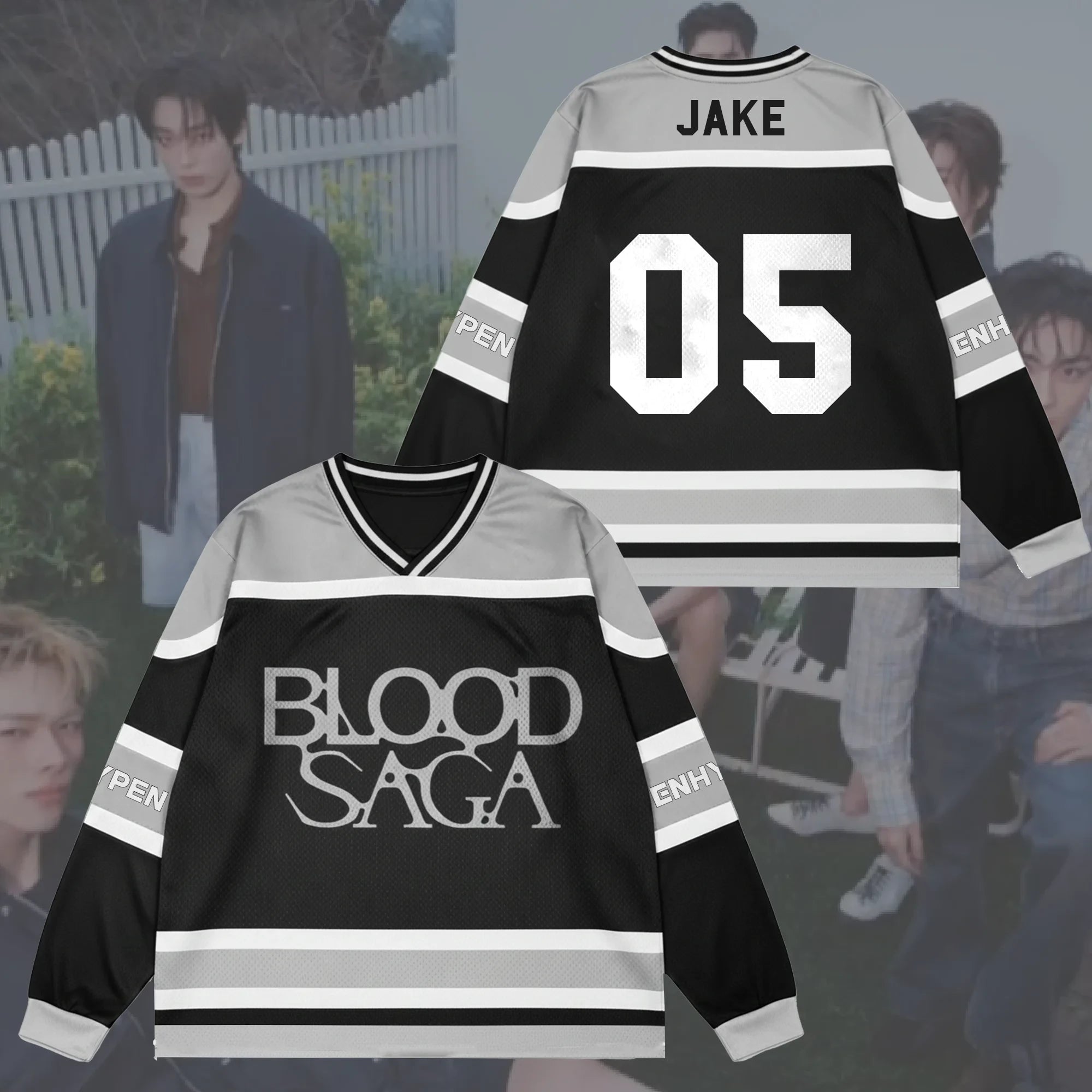 Blood Saga Enhypen World Tour Jersey 05 Jake Enhypen Merch Gifts For Music Lovers - Merchluma