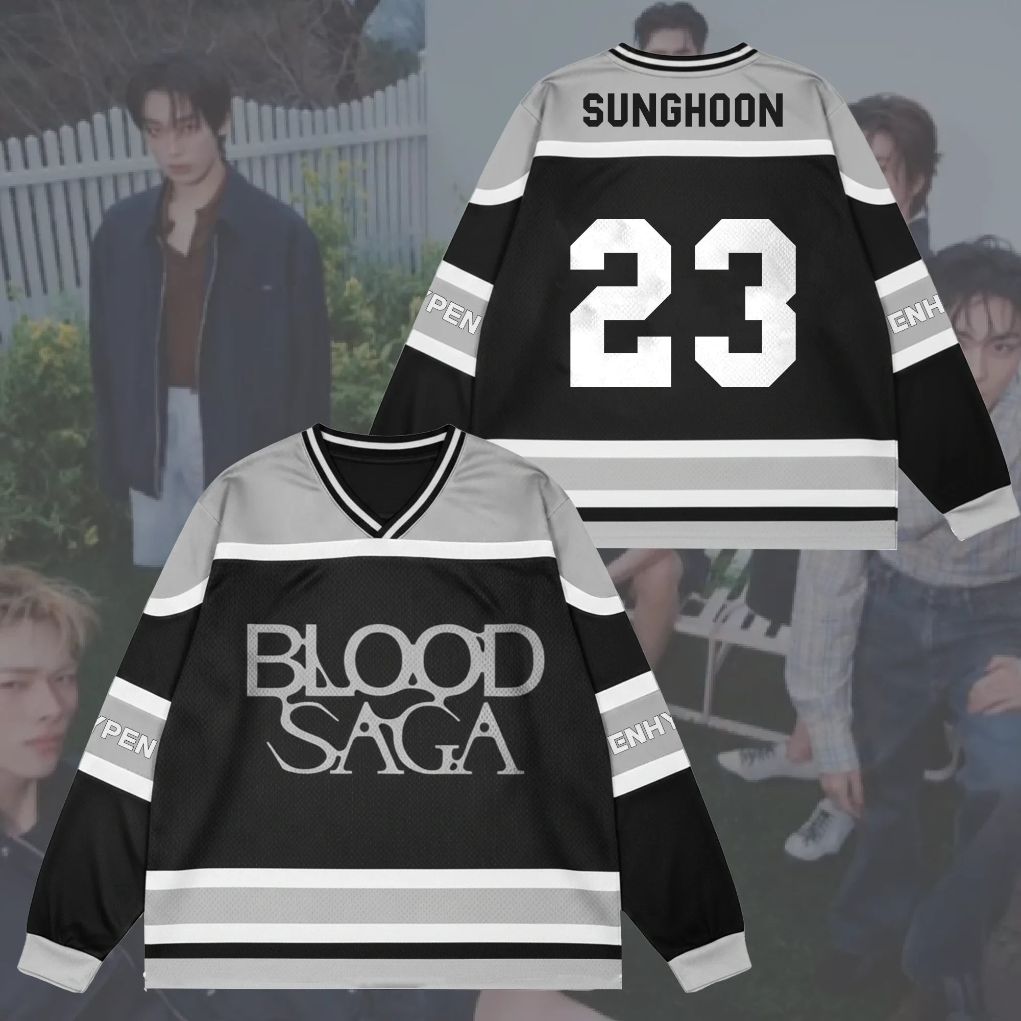 Blood Saga Enhypen World Tour Jersey 23 Sunghoon Enhypen Merch Gifts For Music Lovers - Merchluma