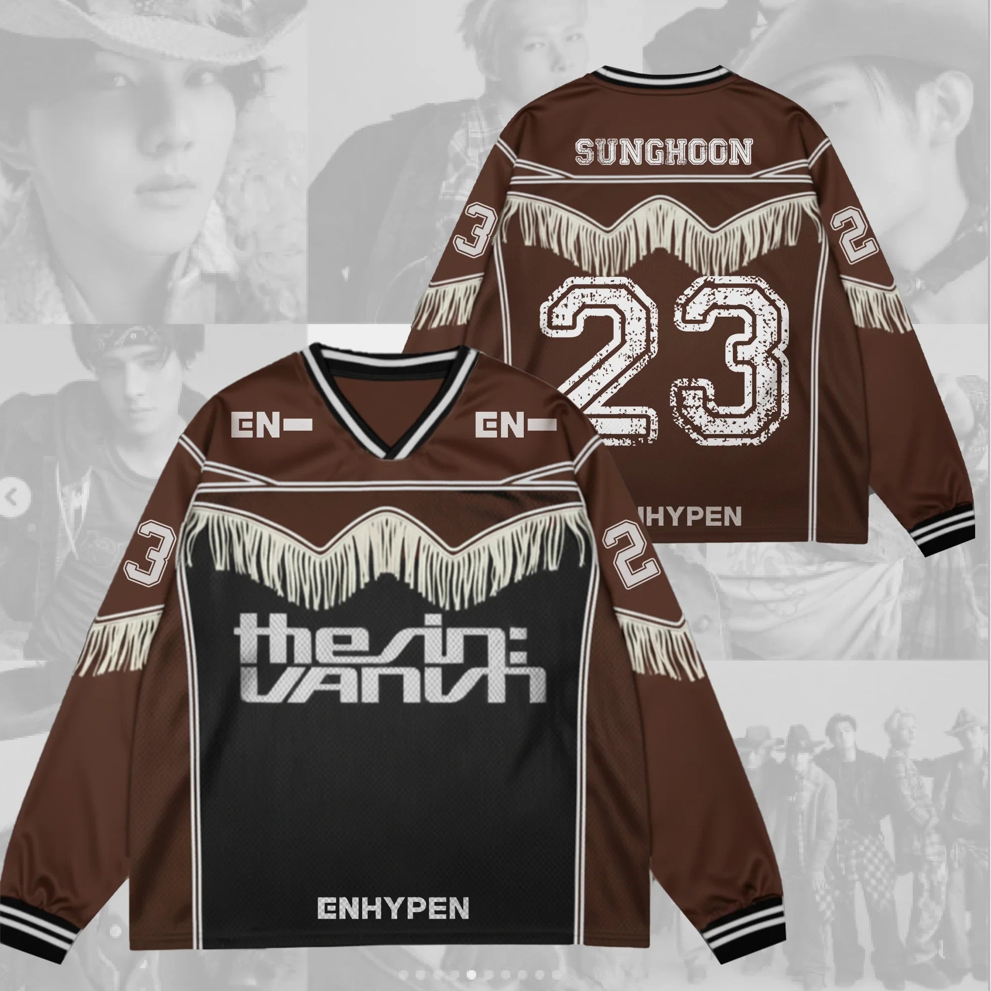 ENHYPEN Cowboy THE SIN VANISH Album Chapter 2 Jersey 23 Sunghoon Enhypen Merch BFF Gifts - Merchluma