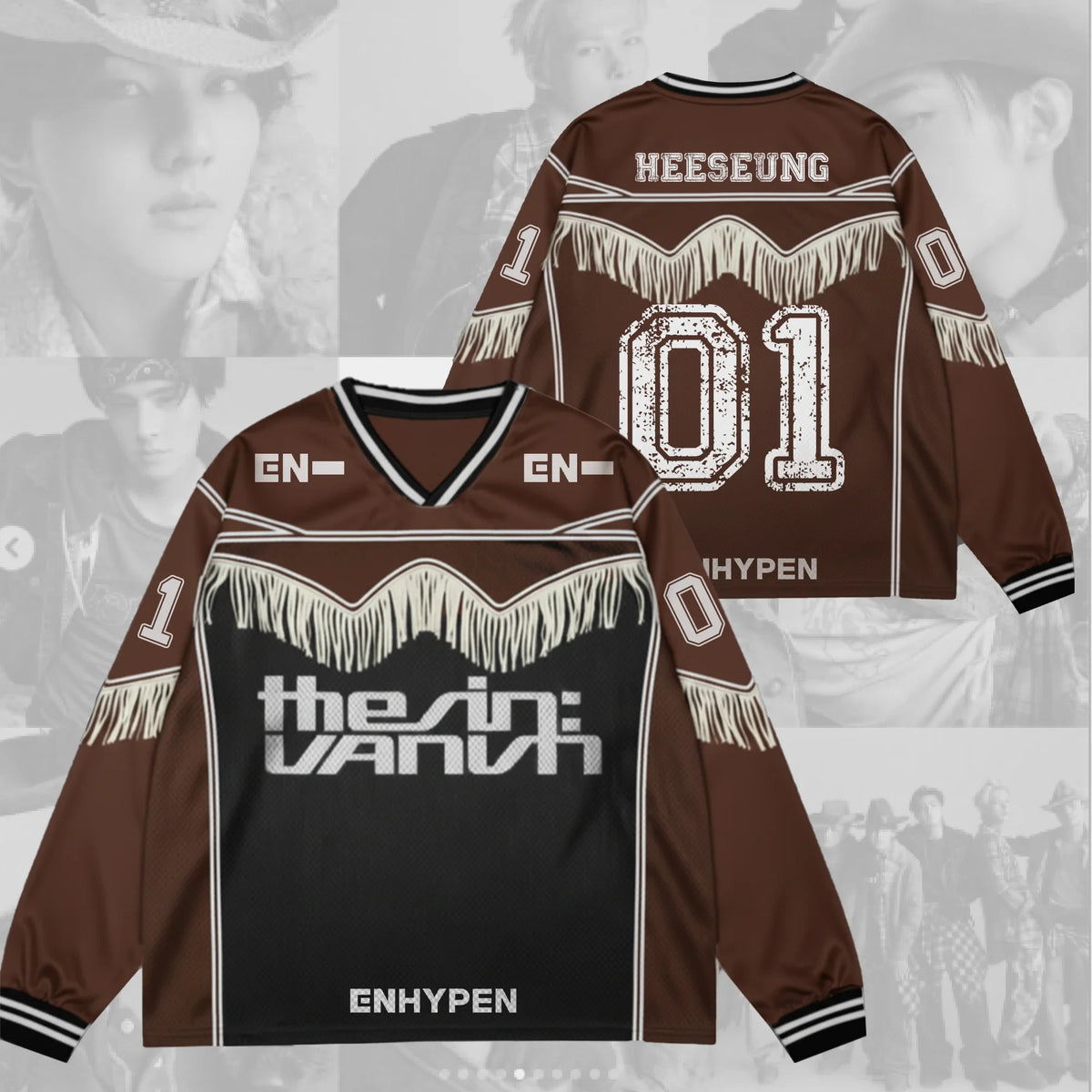 ENHYPEN Cowboy THE SIN VANISH Album Chapter 2 Jersey Heeseung 01 Enhypen Merch Gifts For Fan - Merchluma