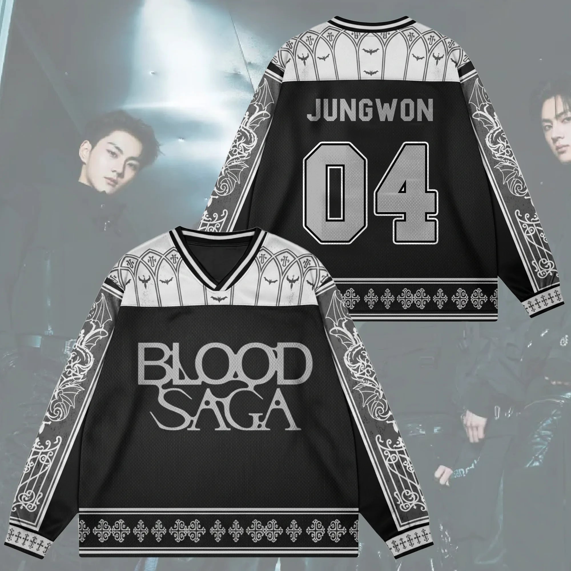 The Vanishing Sin Blood Saga Enhypen World Tour Jersey 04 Jungwon Enhypen Merch Gifts For BFF - Merchluma