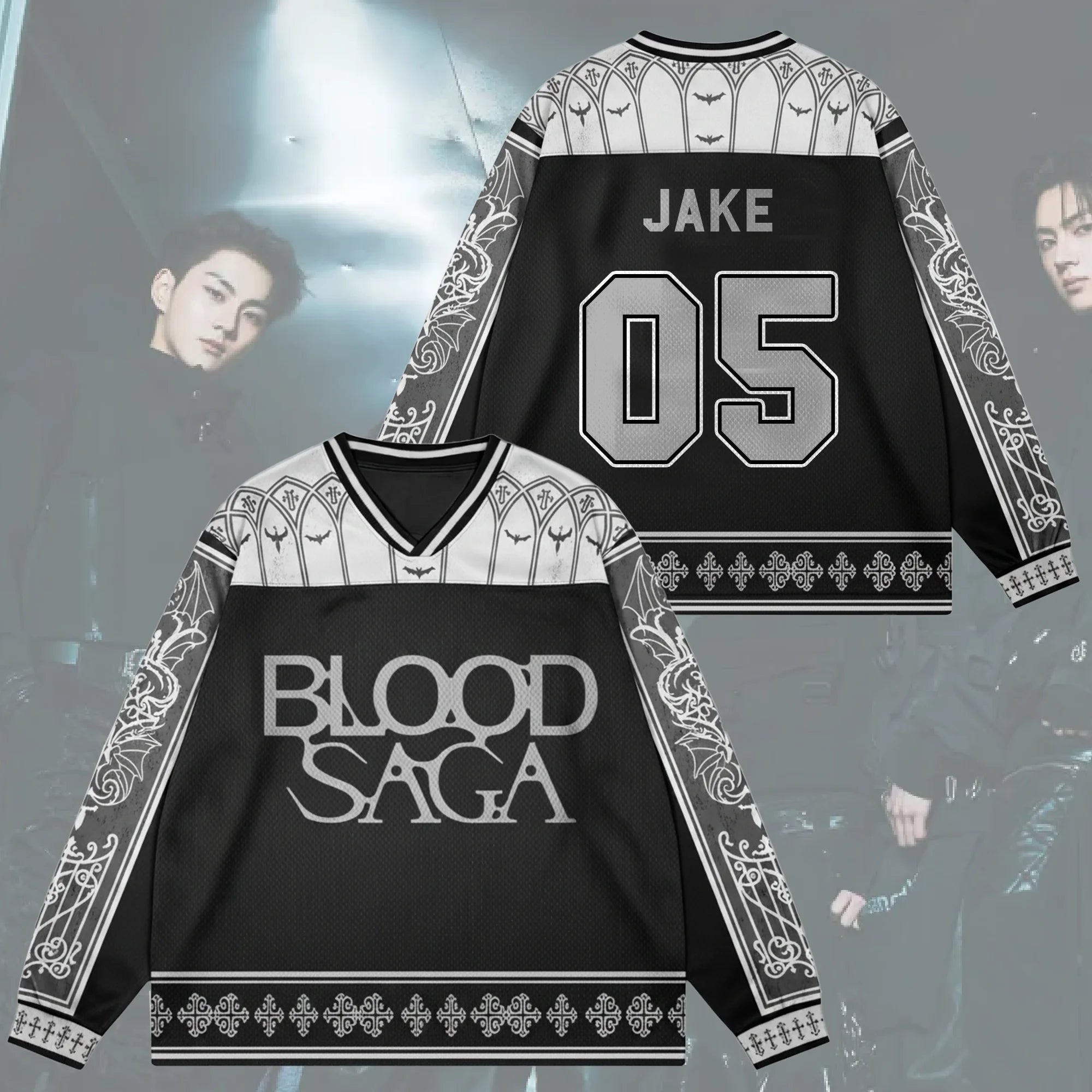 The Vanishing Sin Blood Saga Enhypen World Tour Jersey 05 Jake Enhypen Merch Gifts For Fans - Merchluma