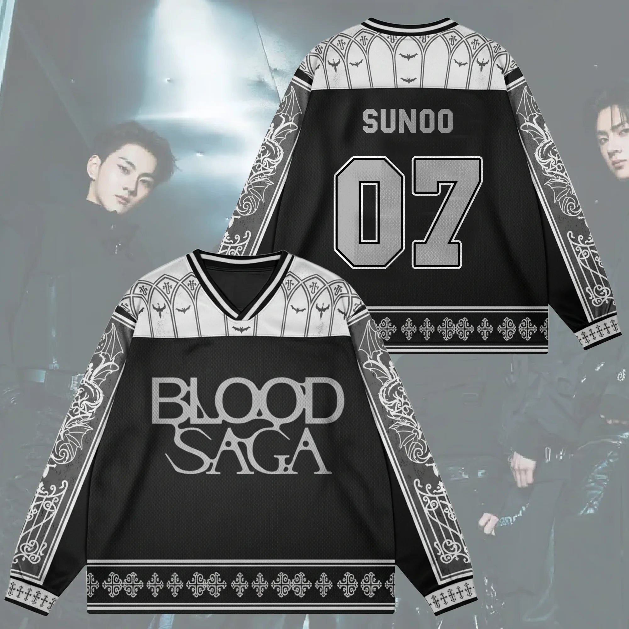 The Vanishing Sin Blood Saga Enhypen World Tour Jersey 07 Sunoo Enhypen Merch BFF Gifts - Merchluma
