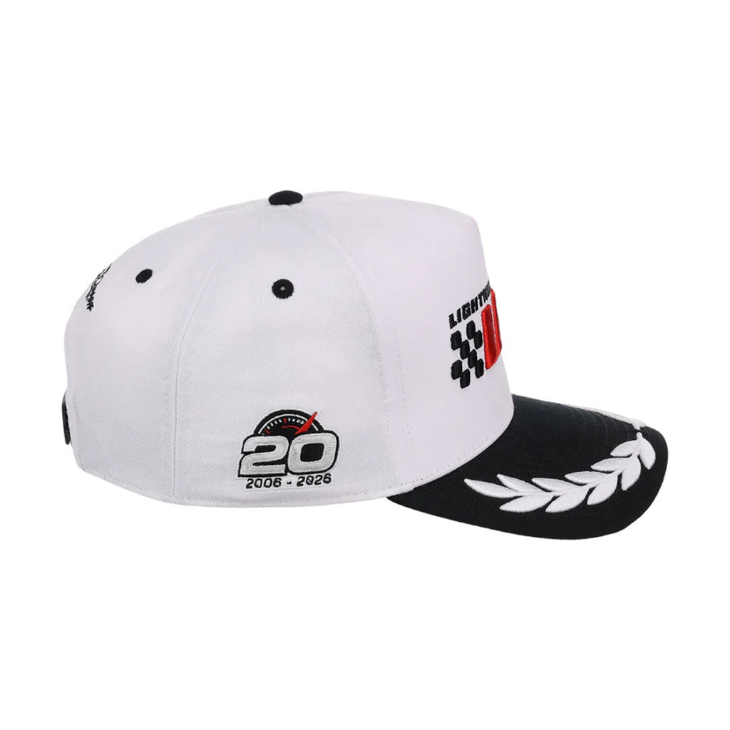 Lids Hat Drop The Cars 20th Anniversary Collection Merch Lightning McQueen Hat Embroidered Gifts - Merchluma