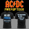 ACDC X Carolina Panthers Merch ACDC Power Up Tour 2026 T-Shirt Black Cool Gifts For Rock Lovers - Merchluma