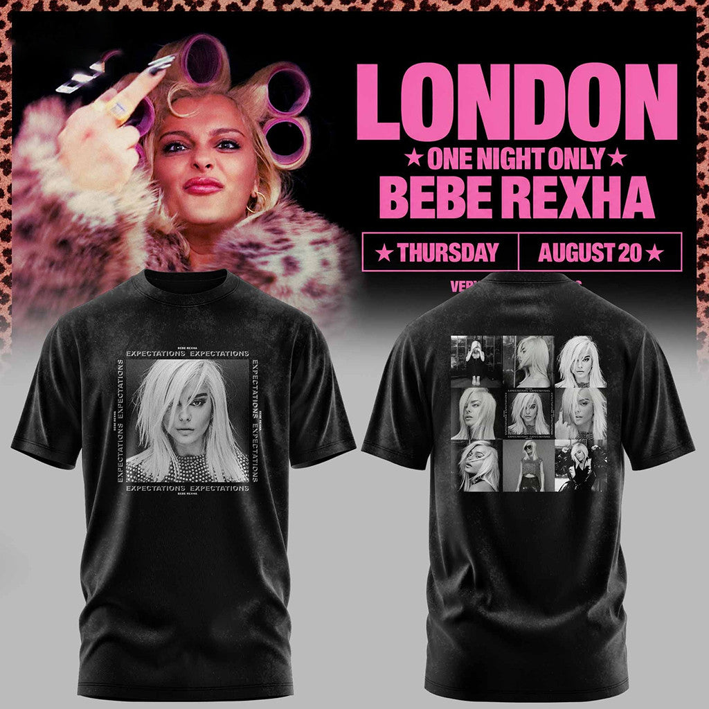 Bebe Rexha Tour Merch 2026 Bebe Rexha UK Tour At London T-Shirt Music Related Gifts For Guys - Merchluma