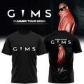 GIMS Summer Tour 2026 Signature T-Shirt Black GIMS Merch Concert Outfits For Rap Fans - Merchluma