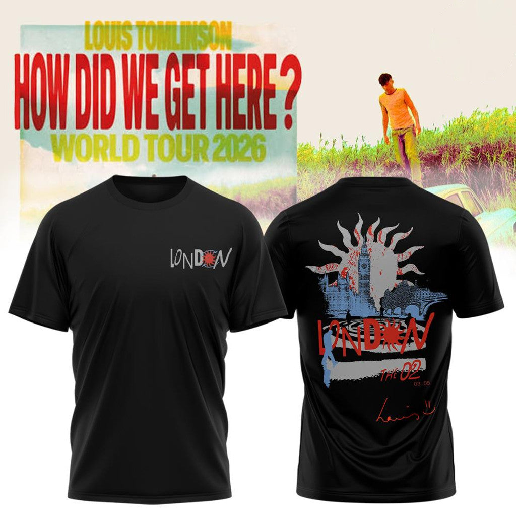 Louis Tomlinson Tour Merch 2026 How Did We Get Here Tour T-Shirt Music Gift Ideas For Guys - Merchluma