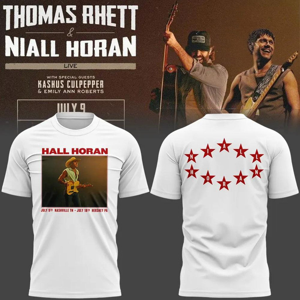 Niall Horan X Thomas Rhett Live Concert 2026 Tour Shirt Niall Horan Merch Gifts For Music Fan - Merchluma