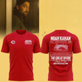 Noah Kahan X Cincinnati Reds The Great Divide Tour 2026 T-Shirt Red Noah Kahan Merch Fan Gifts - Merchluma