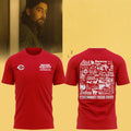 Noah Kahan X Cincinnati Reds The Great Divide Tour 2026 T-Shirt Red Noah Kahan Merchandise - Merchluma