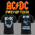 ACDC X Carolina Panthers Merch 2026 ACDC Power Up Tour T-Shirt Black Present For Brothers - Merchluma