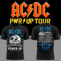 ACDC X Carolina Panthers Merch ACDC Power Up Tour 2026 T-Shirt Black Gift For Music Lover - Merchluma