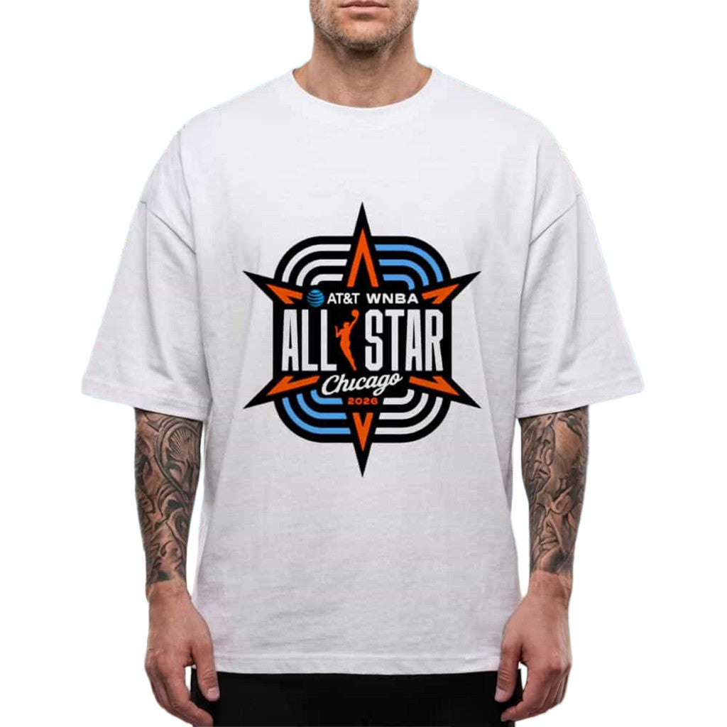 AT&T WNBA All Star Game Chicago 2026 Logo T-Shirt Gifts For Basketball Fan - Merchluma