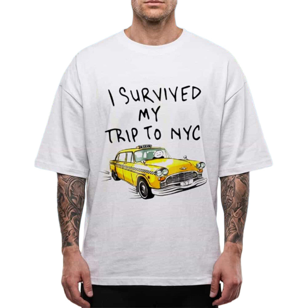 Tom Holland Spiderman I Survived My Trip To NYC T-Shirt Tom Holland Merch Gifts For Fans - Merchluma