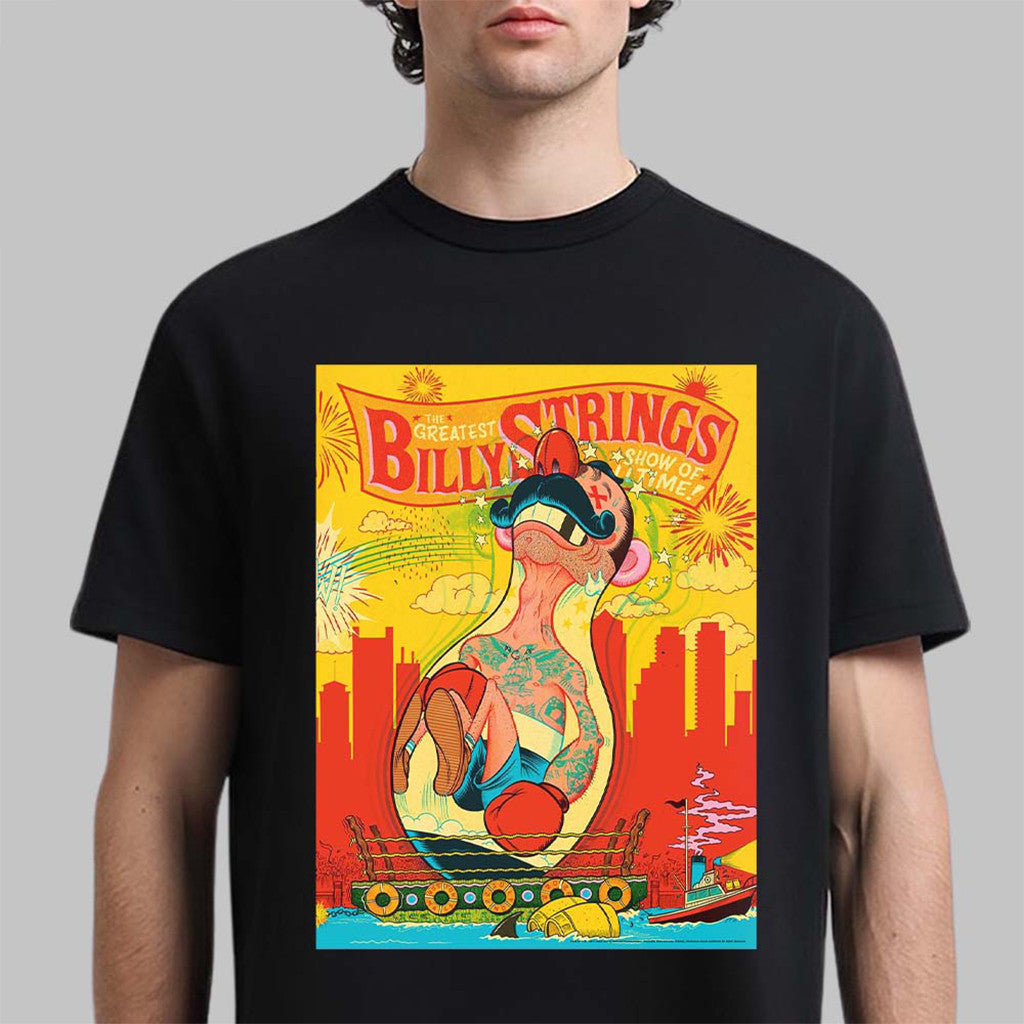 Billy Strings Merch The Greatest Show Of All Time T-Shirt Presents For Music Lovers - Merchluma