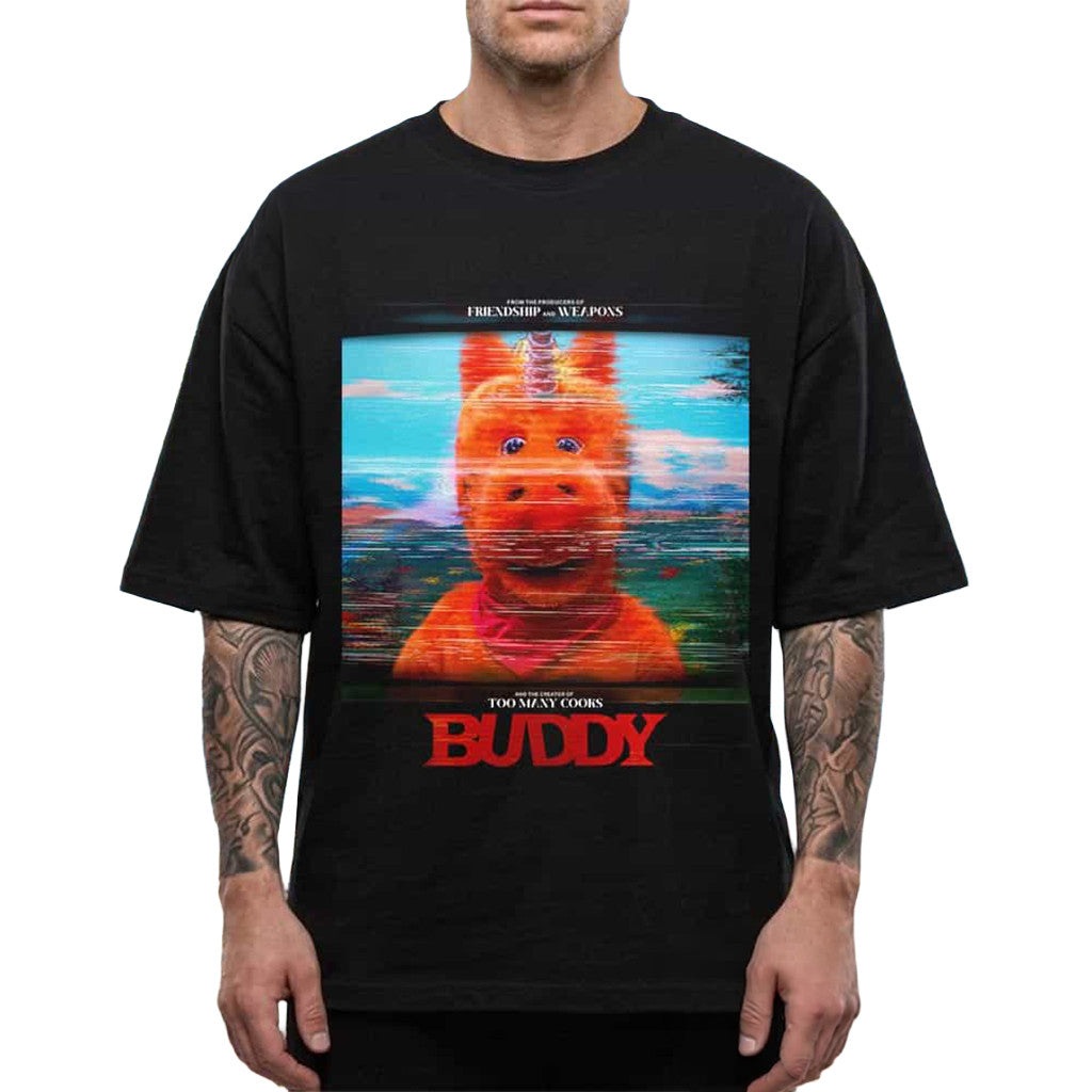 Buddy The Unicorn 2026 Only In Theaters August 28 2026 T-Shirt Buddy The Unicorn Merch Horror Gear - Merchluma