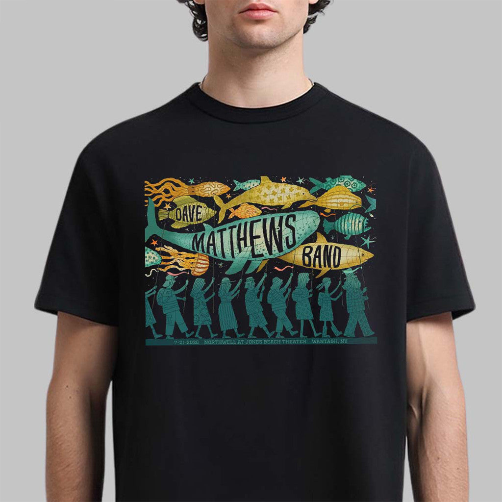 Dave Matthews Band Wantagh New York 2026 Event T-Shirt Dave Matthews Merch Fans Gifts - Merchluma