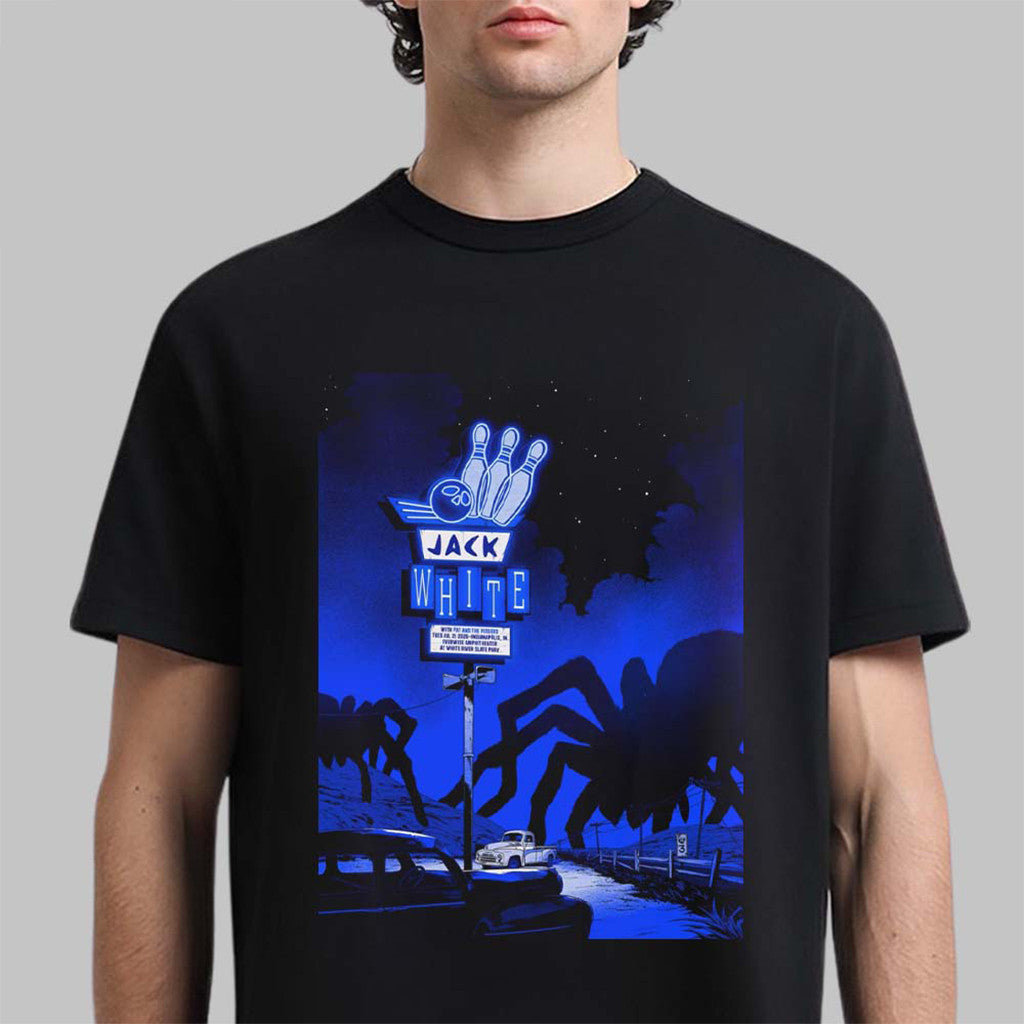 Jack White Indianapolis IN 2026 Event T-Shirt Jack White Merch Gifts For Music Lovers - Merchluma