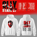 The Olly Stadi 27 Tour Hoodie White Olly Merch Birthday Gifts For Fans - Merchluma