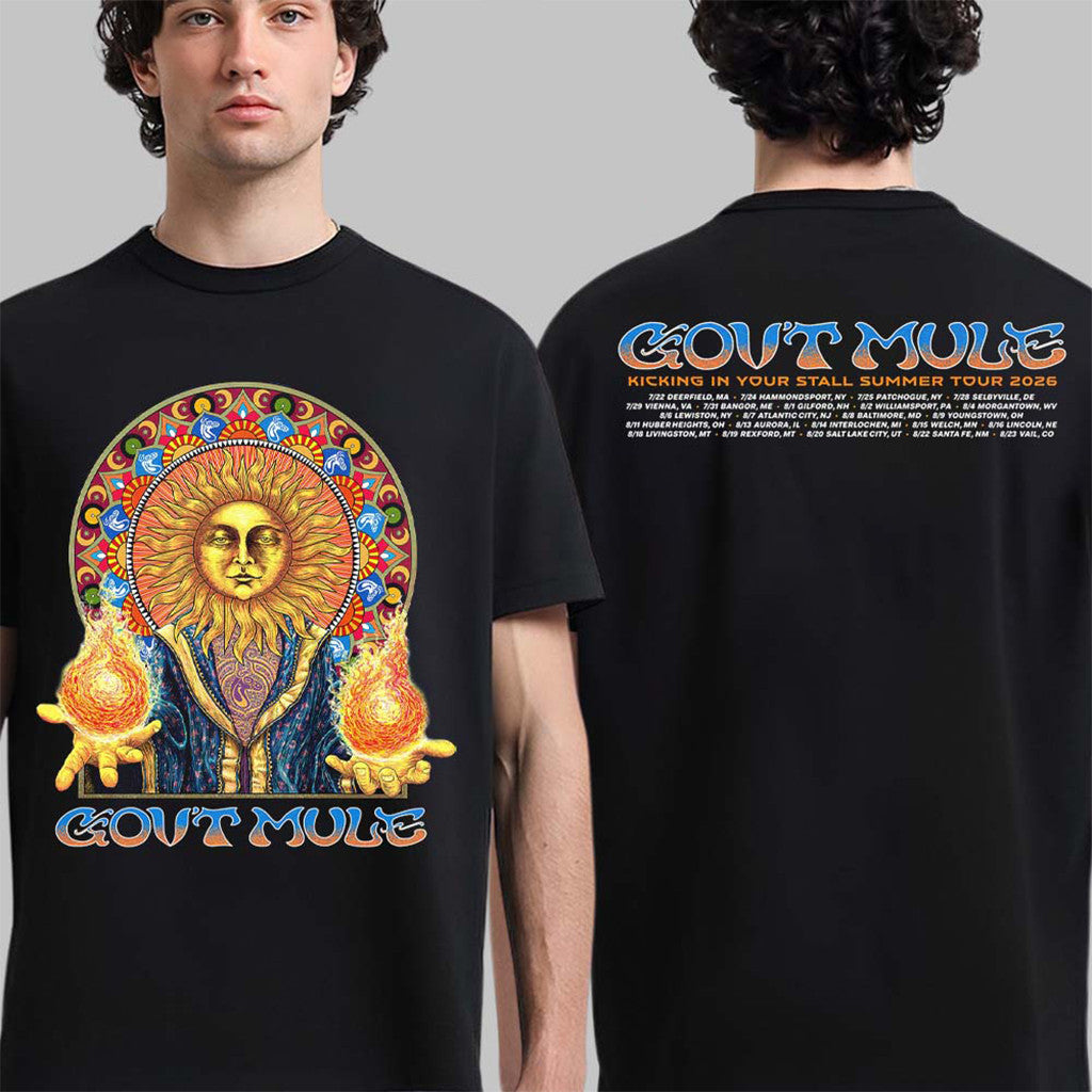 Gov't Mule Kicking In Your Stall Summer Tour 2026 T-Shirt Gov't Mule Merch Gifts For Friends - Merchluma