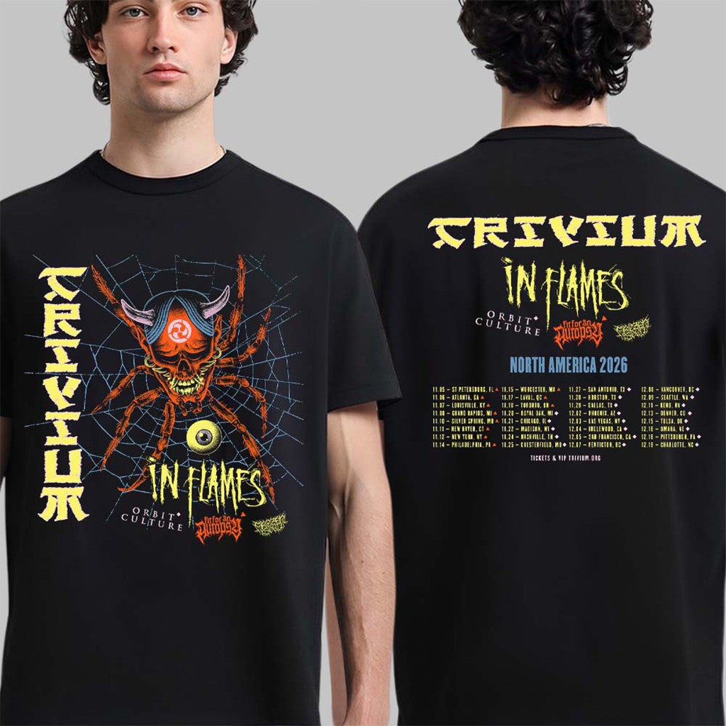 Trivium The Crown In The Grave Tour 2026 North America Cities T-Shirt Trivium Merch Gifts - Merchluma