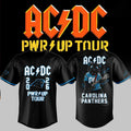 ACDC X Carolina Panthers Merch ACDC Power Up Tour 2026 Baseball Jersey Black Gift For Fans - Merchluma