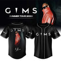 GIMS Summer Tour 2026 Signature Baseball Jersey Black GIMS Merch Gift For Rap Music Fans - Merchluma
