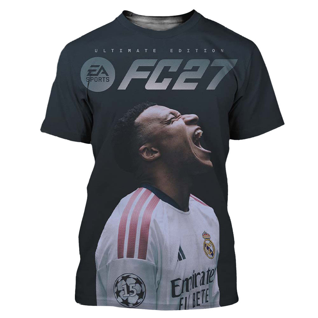 EA Sports FC 27 Kylian Mbappe Cover Athlete Ultimate Edition Cover Shirt Kylian Mbappe Merch - Merchluma