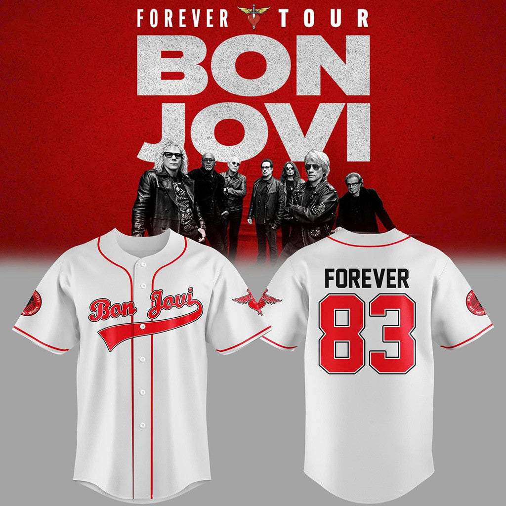Bon Jovi Madison Square Garden Event 2026 Jersey Bon Jovi Forever Tour Merch Fan Gifts - Merchluma