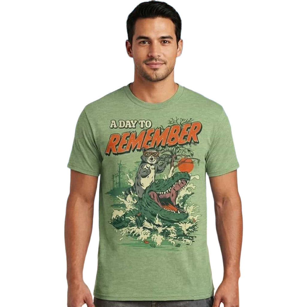 A Day To Remember Merch ADTR Racoon Rider Crocodile Florida Crazy Across The USA T-Shirt - Merchluma