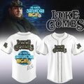 Luke Combs My Kinda Saturday Night Tour 2026 Baseball Jersey White Luke Combs Merch Fan Gifts - Merchluma