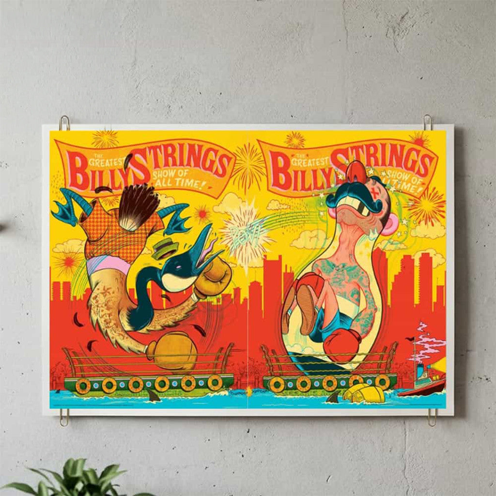Billy Strings Boston The Greatest Show Of All Time Event Poster Billy Strings Merch Wall Decor - Merchluma